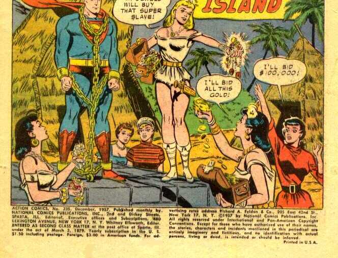 ACTION COMICS NO.235 SPLASH PAGE