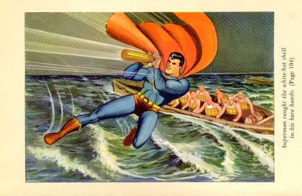 JOE SHUSTER DRAWING FOR GEORGE LOWTHER'S THE ADVENTURES OF SUPERMAN