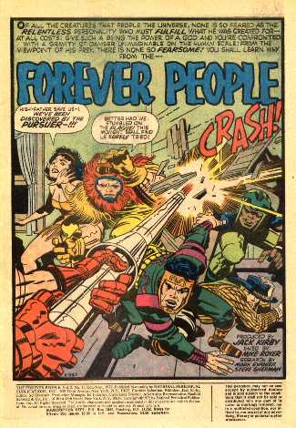 THE FOREVER PEOPLE 11 SPLASH PAGE