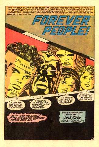 THE FOREVER PEOPLE 4 SPLASH PAGE