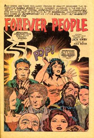 THE FOREVER PEOPLE 7 SPLASH PAGE
