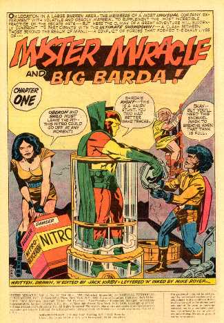 MISTER MIRACLE 18 SPLASH PAGE