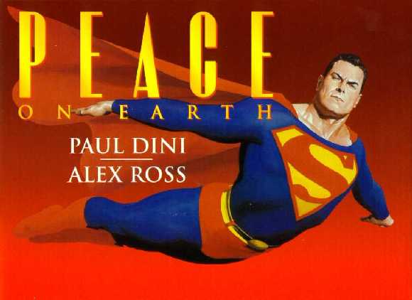 SUPERMAN PEACE ON EARTH CAPBOARD ADVERTISEMENT