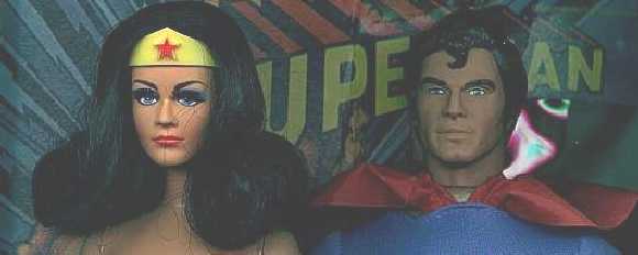 MEGO'S WONDER WOMAN AND SUPERMAN