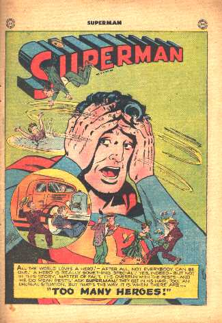 SUPERMAN NO.55 SPLASH PAGE