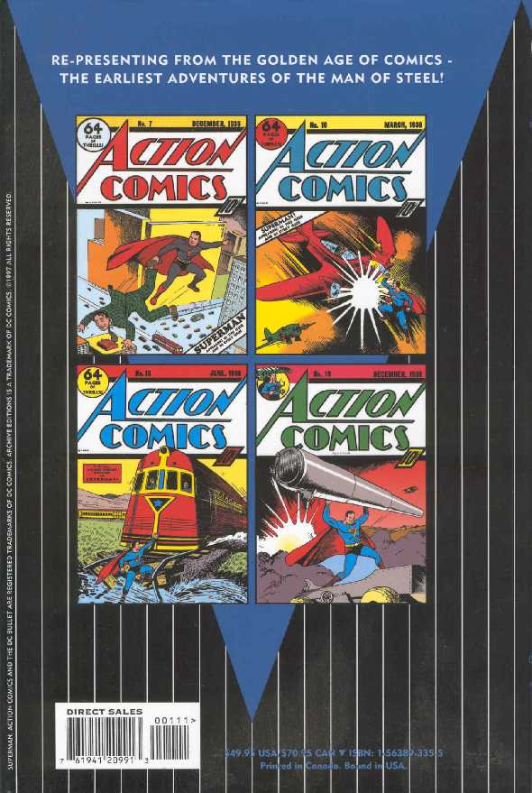 SUPERMAN THE ACTION COMICS ARCHIVES VOL.1